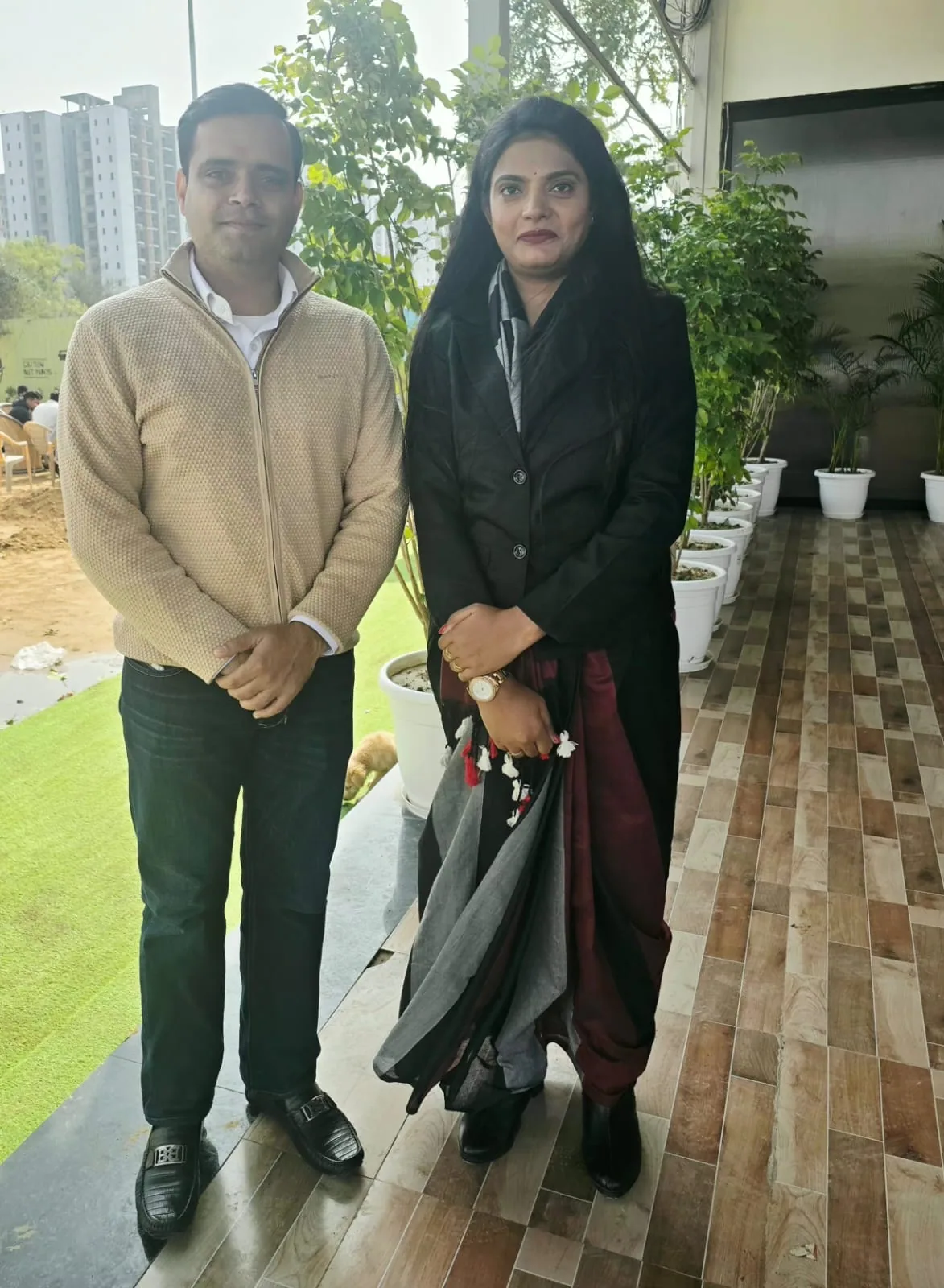Dr. Nidhi Kant during a professional exchange